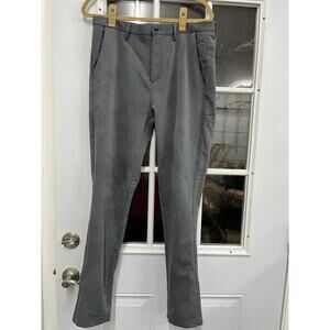 Plaid and Plain Pants Mens 34x30 Skinny Fit Gray Stretch Suit Pants